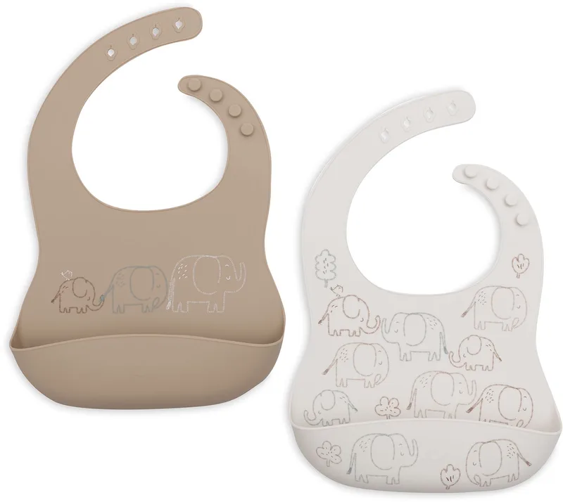 Slabbetjes Siliconen - 1 Stuk - 31 cm by Jollein in Elephant Tales – product photo