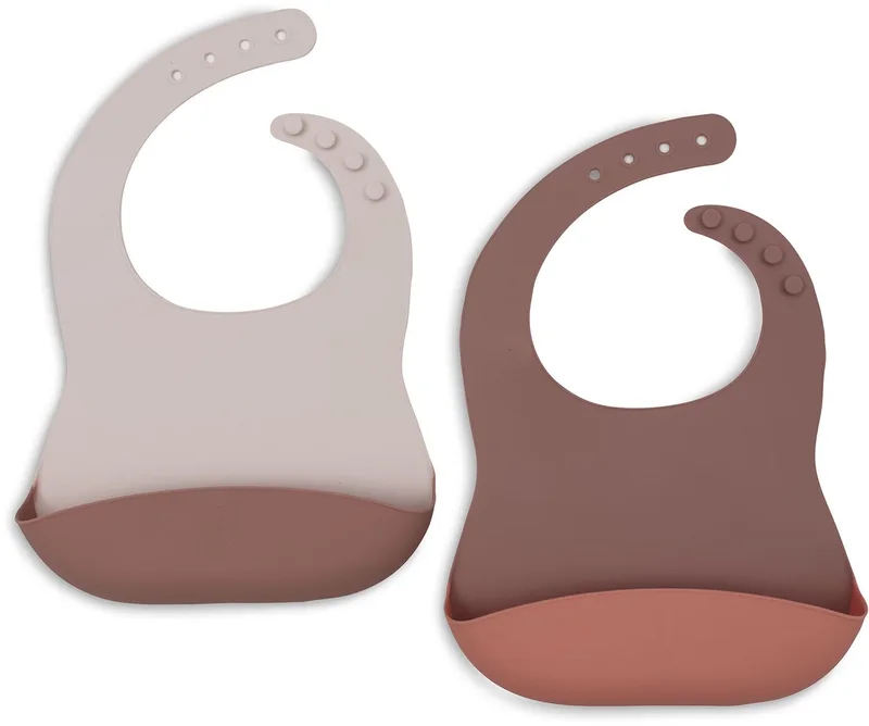 Slabbetjes Siliconen - 2 Stuks by Jollein in Blush Shades – product photo