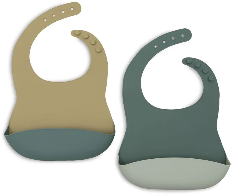 Slabbetjes Siliconen - 2 Stuks by Jollein in Jade Shades – product photo