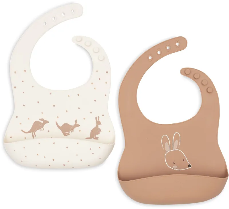 Slabbetjes Siliconen - 2 Stuks by Jollein in Kangaroots – product photo