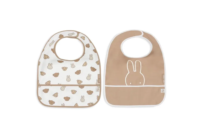 Slabbetjes Waterproof - 2 Stuks - 30 cm van Jollein in Miffy and Friends – productfoto 2 van 4