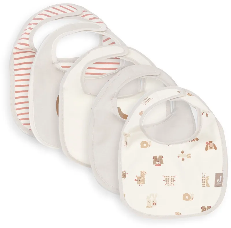 Slabbetjes Waterproof - 5 Stuks - 30 cm by Jollein in Animal Friends – product photo