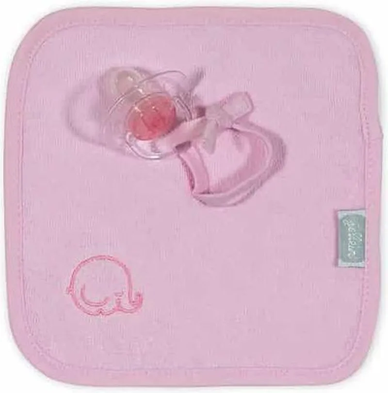 Speendoekje 20x20cm - Lichtroze by Jollein in Pink – product photo
