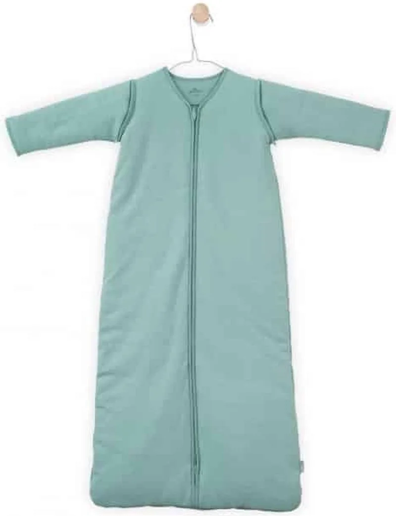 Tiny waffle Padded Babyslaapzak - met afritsbare mouw - 90cm van Jollein in Soft Green – productfoto