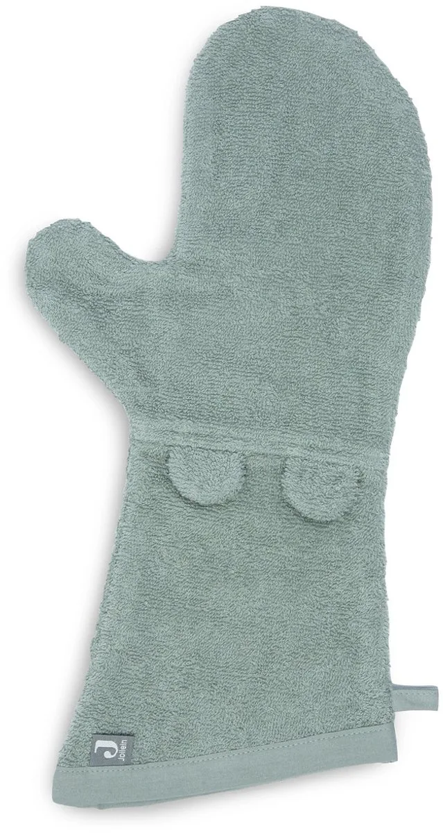 Washand Badstof Ears van Jollein in Ash Green – productfoto