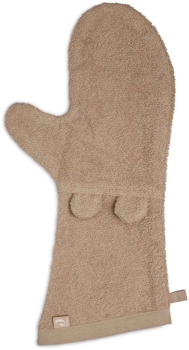 Washand Badstof Ears van Jollein in Biscuit – productfoto