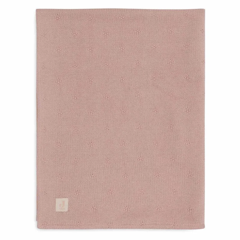 Wiegdeken 75x100cm Cosy Knit Wild Rose / Velvet by Jollein – product photo