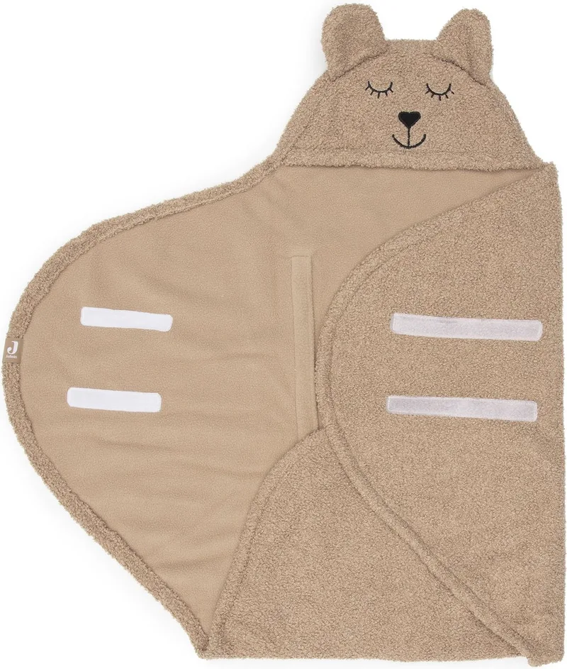Wikkeldeken Bear by Jollein in Boucle Biscuit – product photo