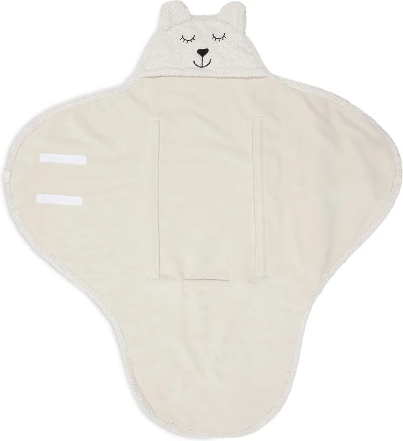 Wikkeldeken Bear by Jollein in Boucle Oatmeal – product photo
