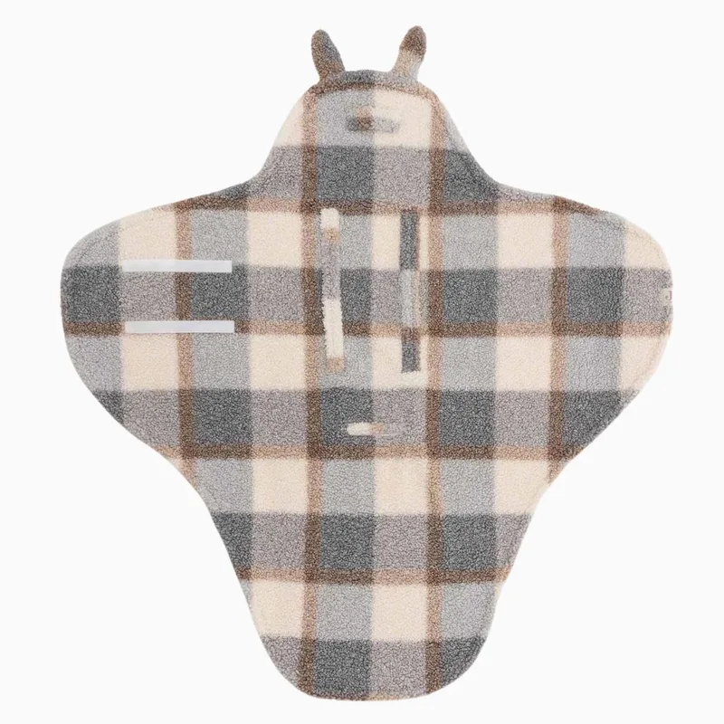 Wikkeldeken Bunny by Jollein in Check Boucle – product photo 4 of 5