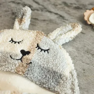 Wikkeldeken Bunny by Jollein in Check Boucle – product photo 5 of 5