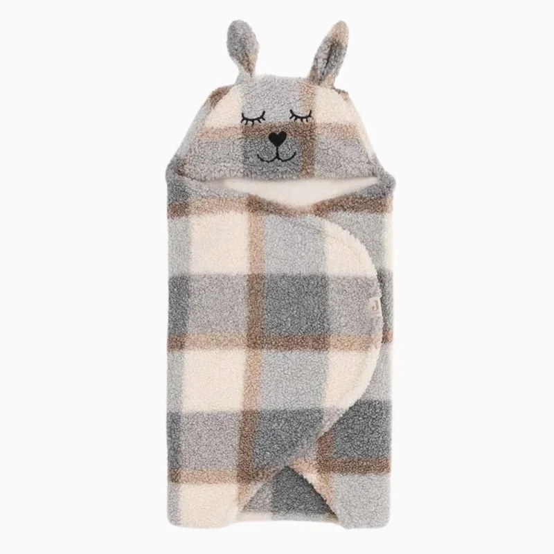 Wikkeldeken Bunny by Jollein in Check Boucle – product photo 2 of 5