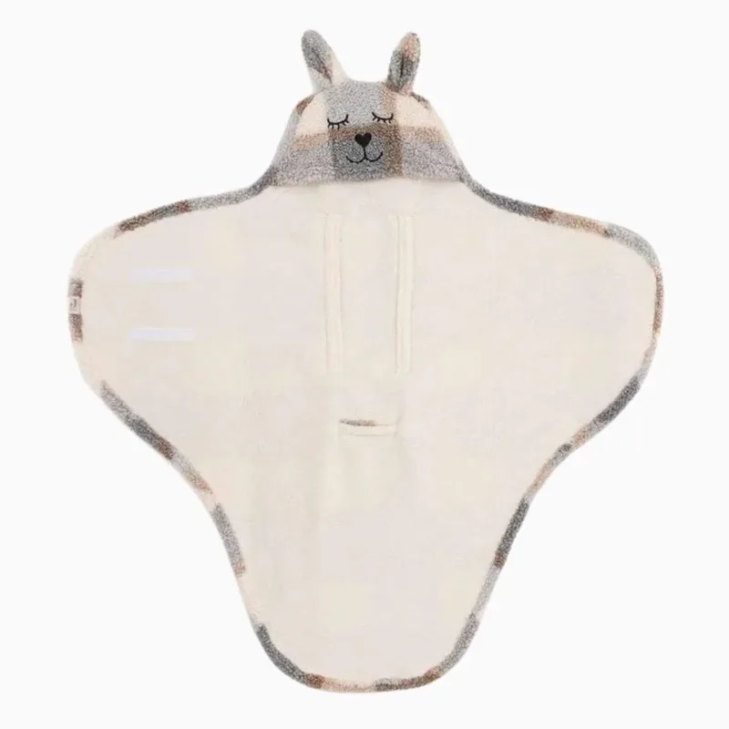 Wikkeldeken Bunny by Jollein in Check Boucle – product photo 3 of 5