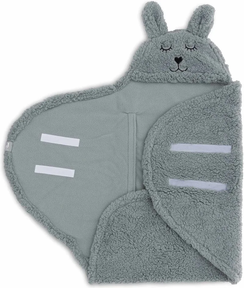 Wikkeldeken Bunny de Jollein en Sea Green – photo produit