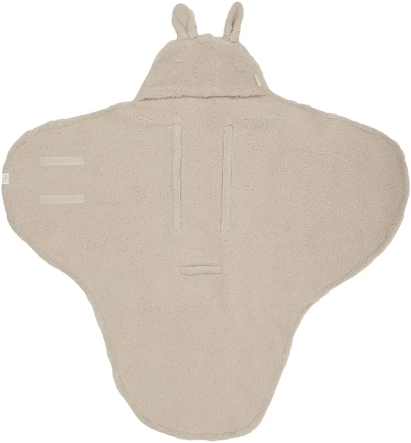 Wikkeldeken - Nijntje Jacquard Teddy - Sand de Jollein en Beige – photo produit