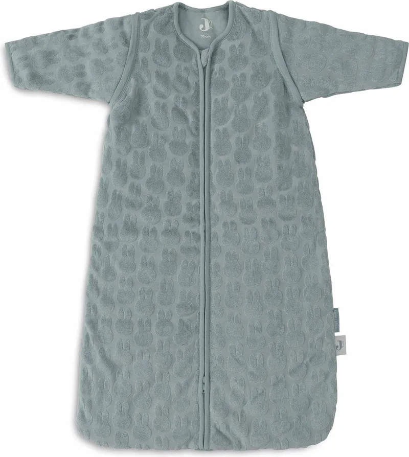 x Nijntje - Baby Slaapzak Winter Met Afritsbare Mouw 110cm - Winterslaapzak de Jollein en Miffy Jacquard Sea Green – photo produit