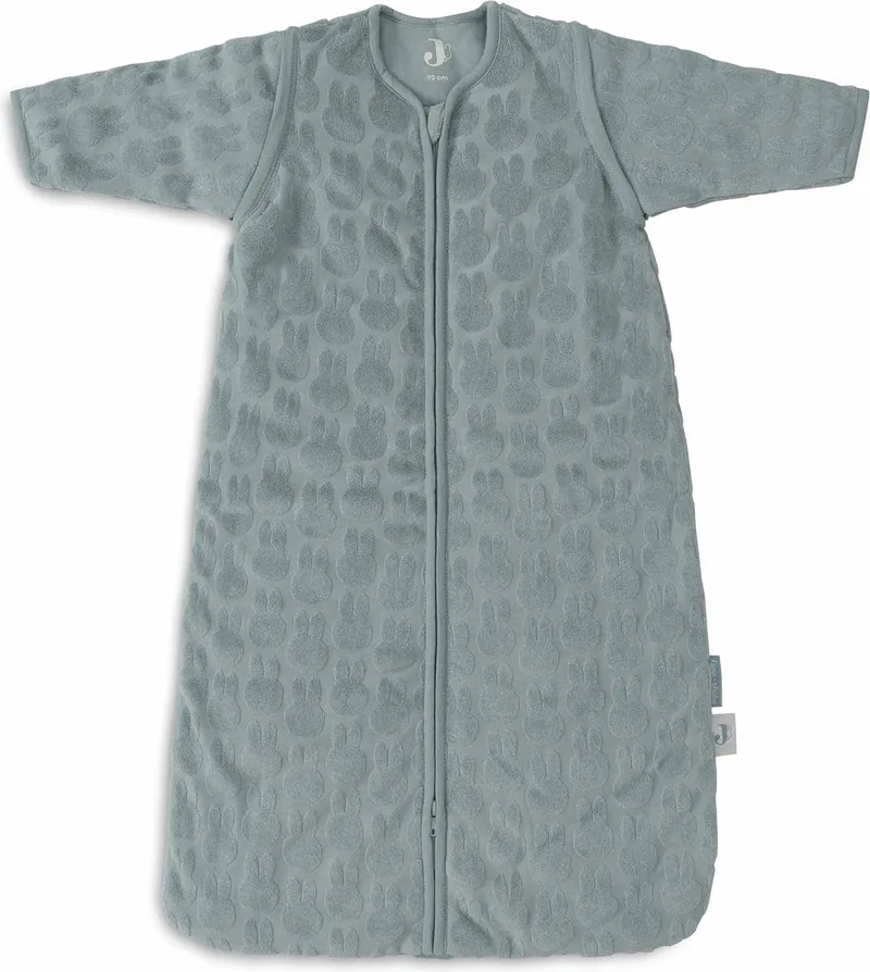 x Nijntje - Baby Slaapzak Winter Met Afritsbare Mouw 90cm - Winterslaapzak van Jollein in Miffy Jacquard Sea Green – productfoto