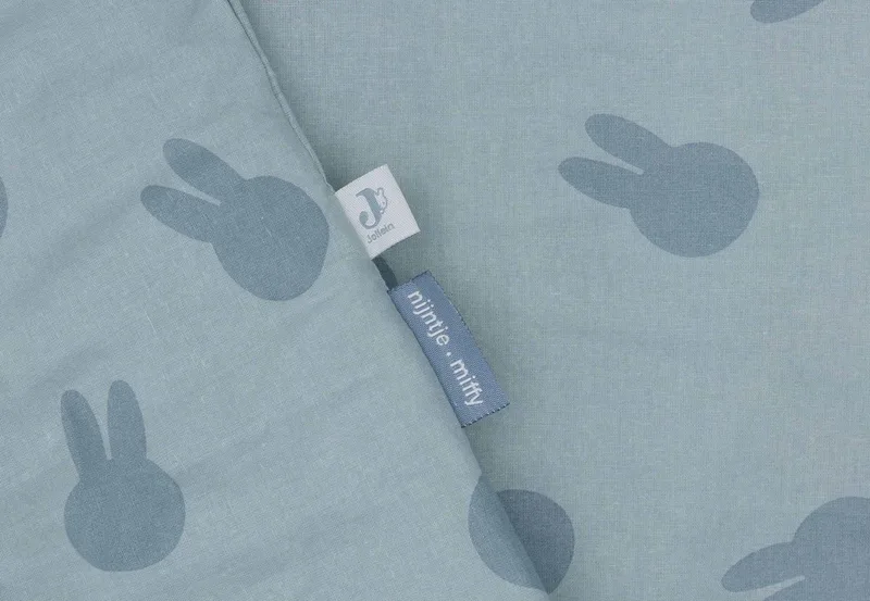 x Nijntje - Dekbedovertrek met sloop 100x140cm - Dekbed Ledikant, Dekbedovertrek Baby de Jollein en Miffy Shadow Sea Green – photo produit
