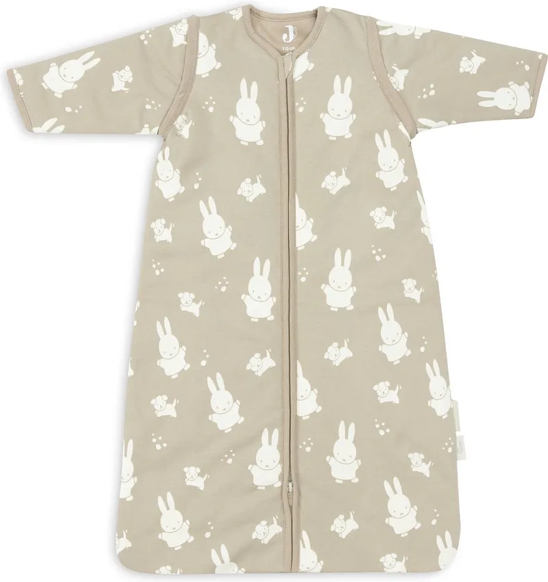 x Nijntje Slaapzak Winter Met Afritsbare Mouw 110cm Miffy&Snuffy - Olive Green - Winterslaapzak by Jollein in Miffy & Snuffy Olive Green – product photo