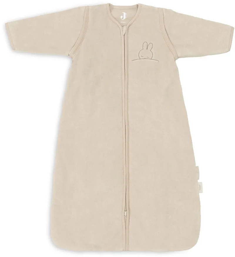x Nijntje Slaapzak Winter Met Afritsbare Mouw 110cm Sleepy Miffy Terry - Nougat - Winterslaapzak by Jollein in Sleepy Miffy Terry Nougat – product photo
