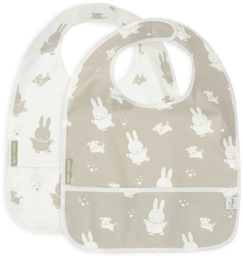 x Nijntje Slab Waterproof Miffy&Snuffy - 2 Stuks de Jollein en Olive green – photo produit 1 sur 4