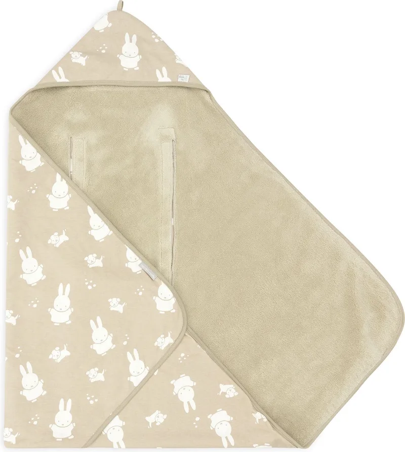 x Nijntje Wikkeldeken Miffy&Snuffy de Jollein en Olive Green – photo produit