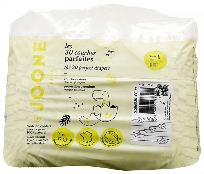 De Perfecte Luiers Maat 1 (2-4 kg) 30 Stuks de Joone – photo produit