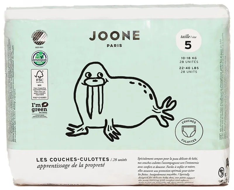 Luierbroekjes Maat 5 (10-18 kg) 28 Stuks (Kleur : Blauw) de Joone – photo produit