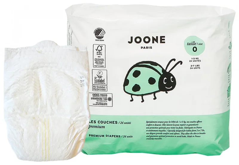 Luiers Maat 0 (1-3 kg) 24 Stuks van Joone – productfoto
