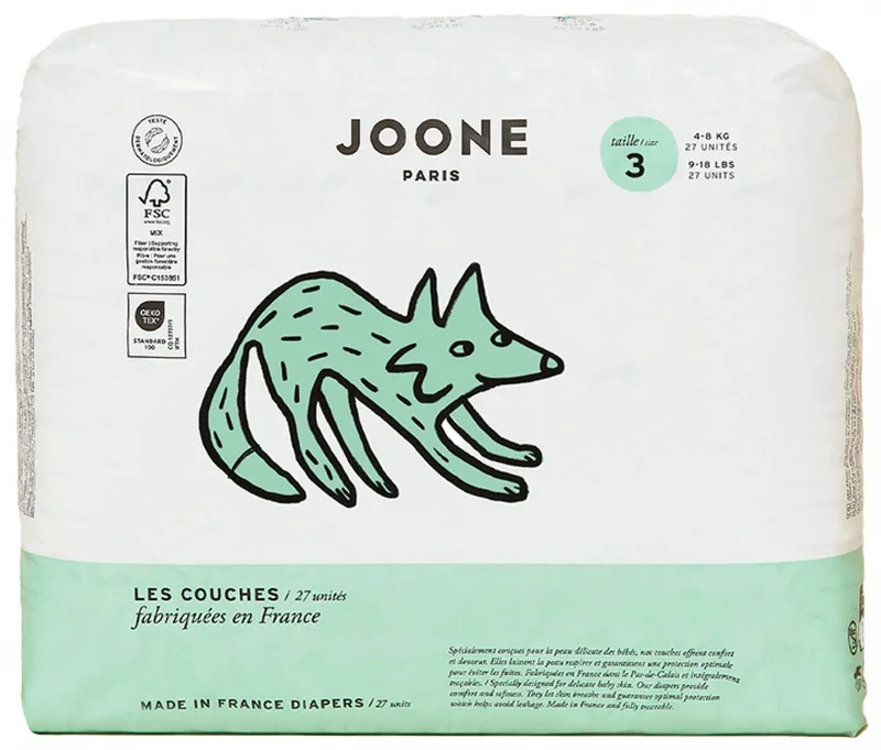 Luiers Maat 3 (4-8 kg) 27 Stuks (Kleur : Brigitte Rose) by Joone – product photo