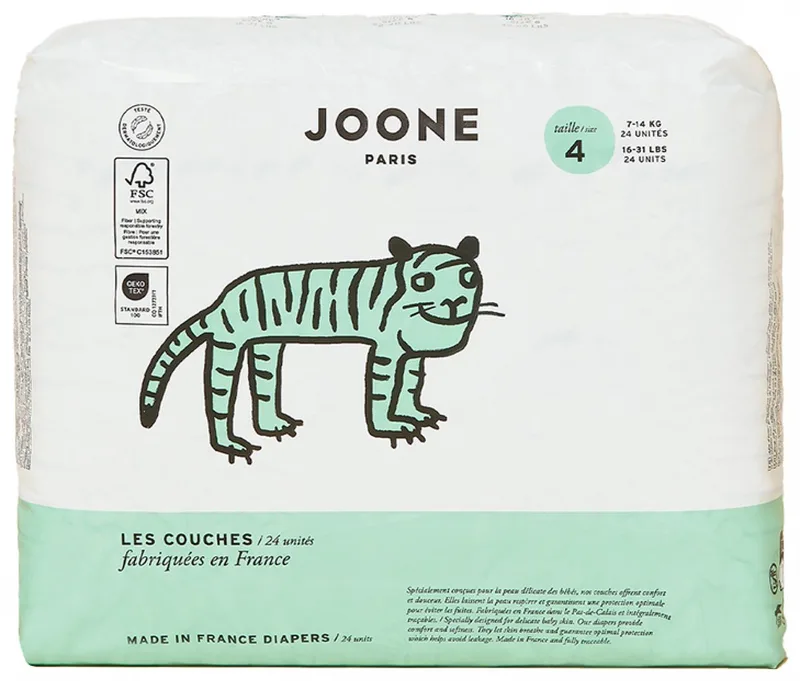 Luiers Maat 4 (7-14 kg) 24 Stuks (Kleur : Brigitte Rose) van Joone – productfoto