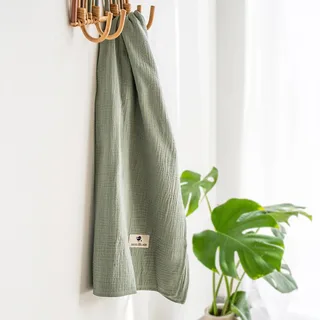 Babydecke Terra Musselin 70x100 cm de Julius Zöllner en Vert, 100 × 70 mm – photo produit 2 sur 3