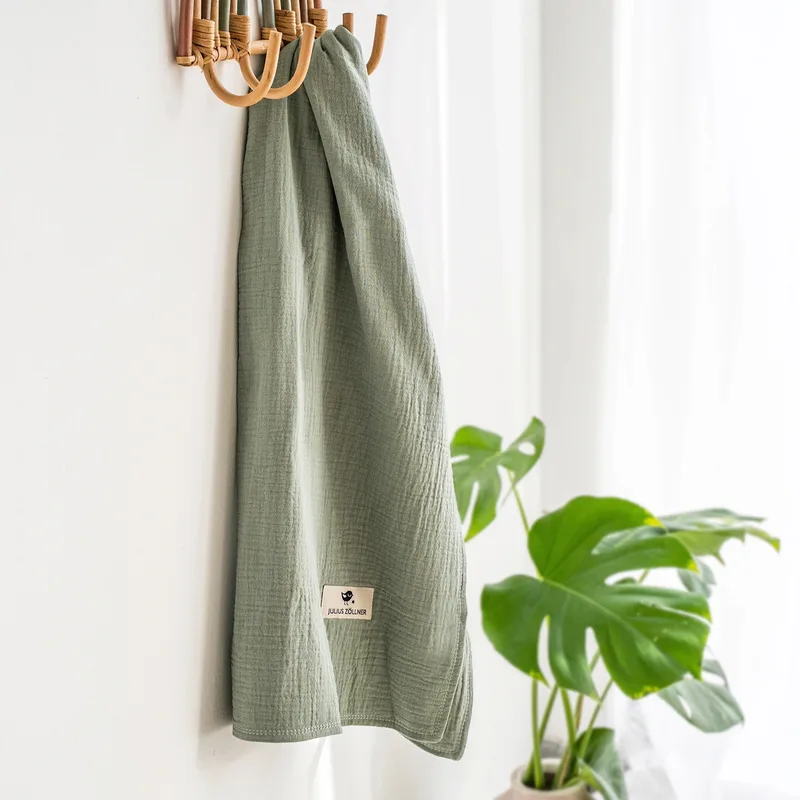 Babydecke Terra Musselin 70x100 cm de Julius Zöllner en Vert, 100 × 70 mm – photo produit 2 sur 3