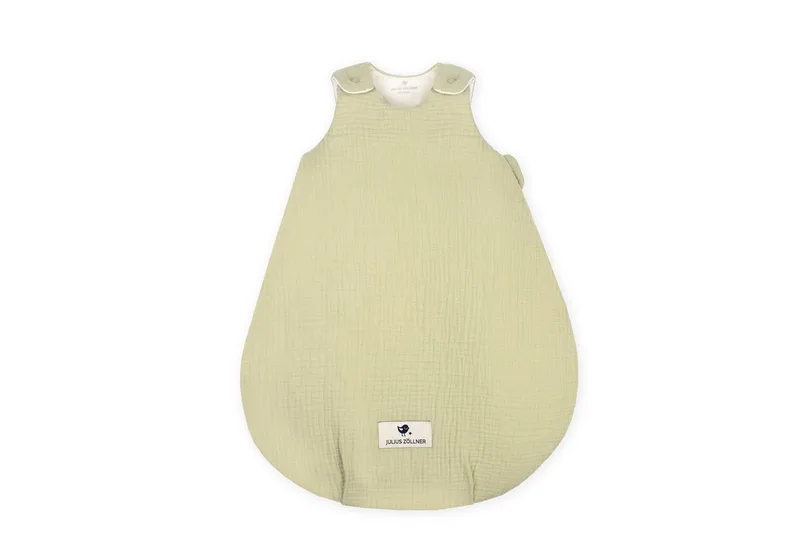 Babyschlafsack Musselin, umlaufender seitlicher Reißverschluss van Julius Zöllner in Groen – productfoto