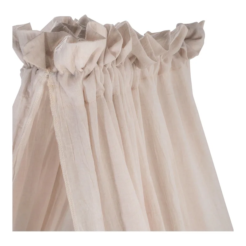 Bedhemel voor babybed - Voile van Julius Zöllner in Sand – productfoto 3 van 3