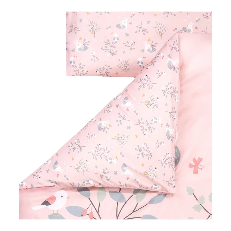 Bettwäsche Classic 40x60/ 100x135 cm van Julius Zöllner in Roze – productfoto