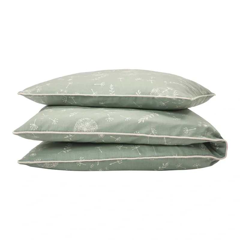 Beddengoed Organic Cotton 40x60 / 100x135 cm van Julius Zöllner in Groen – productfoto