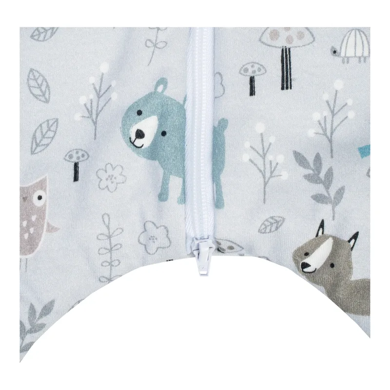 Ganzjahres-Sleepoverall Jersey 2.5 TOG van Julius Zöllner in Grijs – productfoto 2 van 2