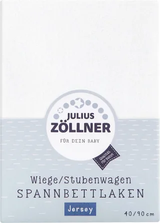 Hoeslaken voor wieg - 90x40cm van Julius Zöllner in Wit – productfoto 1 van 3