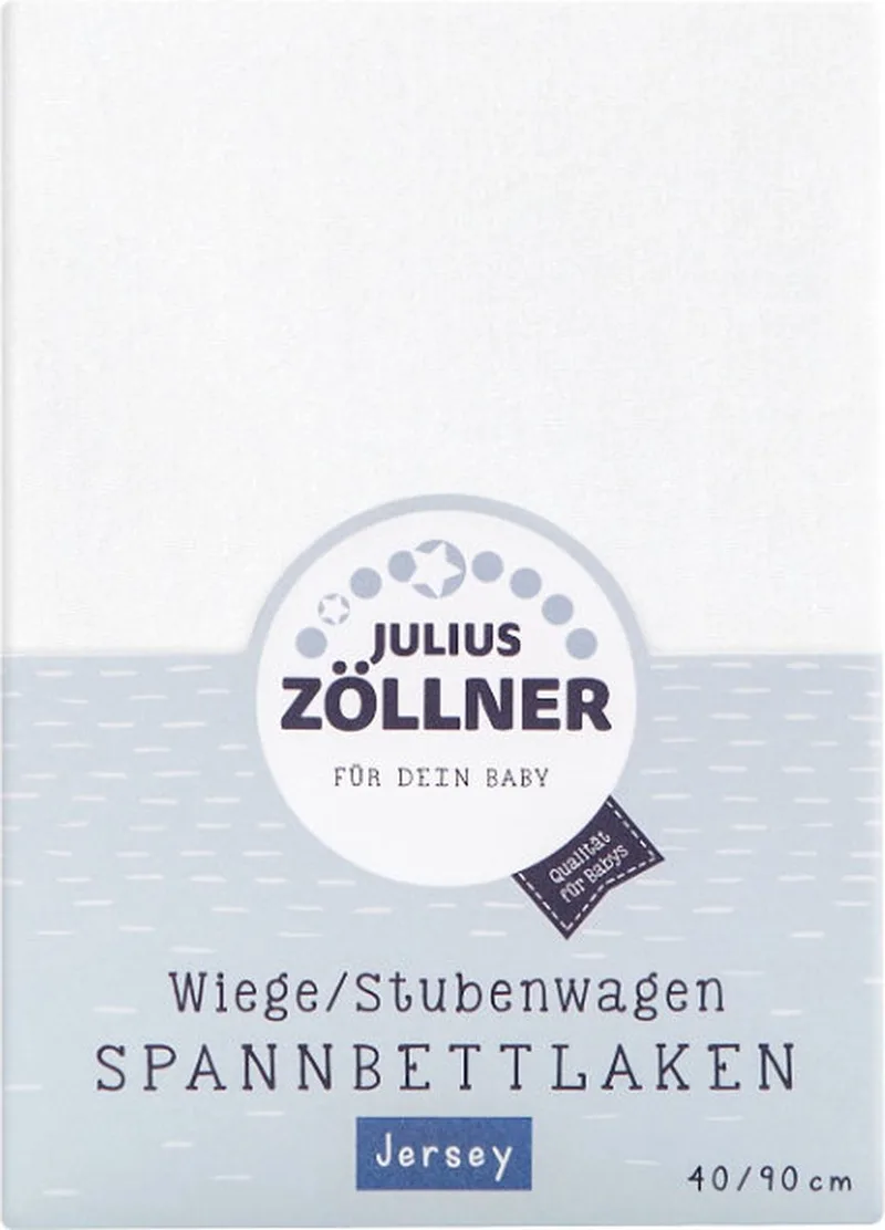 Hoeslaken voor wieg - 90x40cm van Julius Zöllner in Wit – productfoto 1 van 3