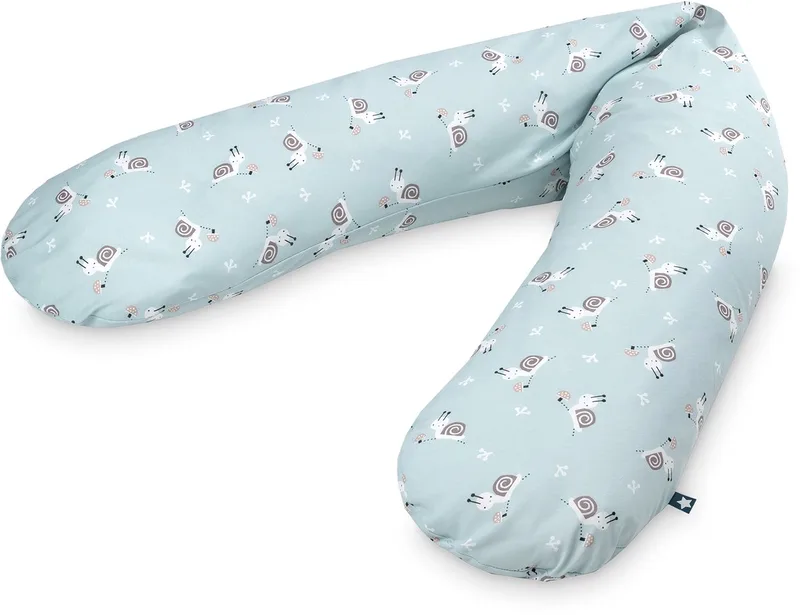 Jersey voedingskussen, Schnecke van Julius Zöllner in Bruin – productfoto