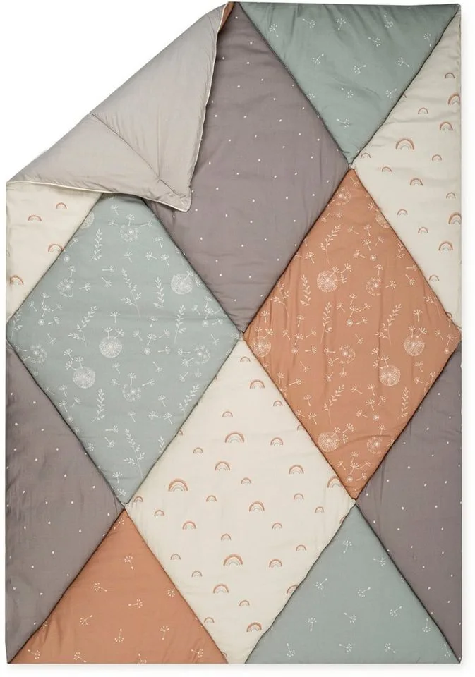 Krabbeldecke Organic, Patchwork, Julius Zöllner, Made in Germany fra Julius Zöllner i Flerfarvet – produktbillede