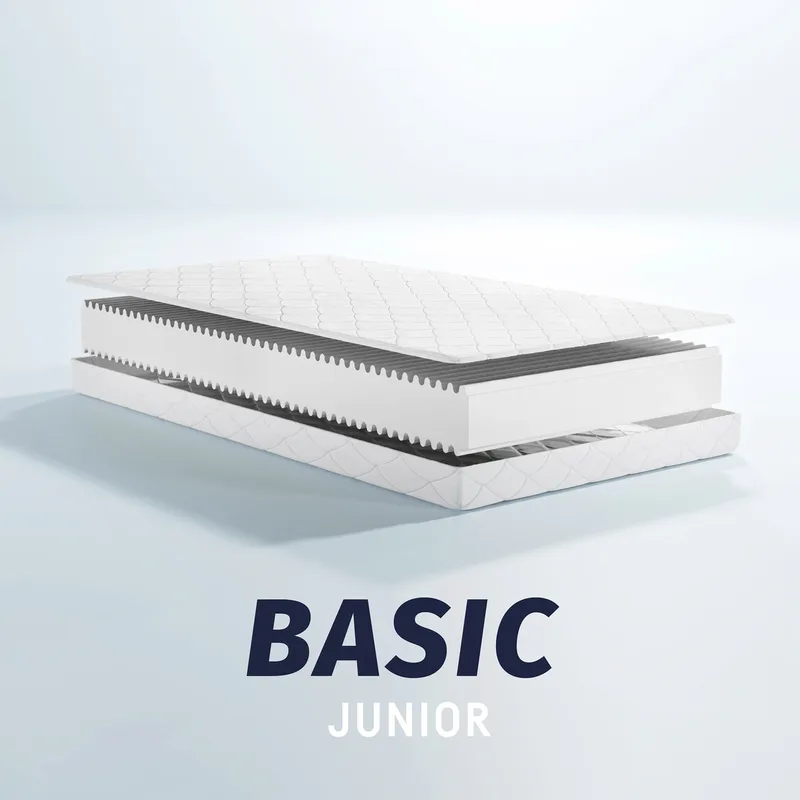 Matratze Basic Junior 90x200 cm van Julius Zöllner in Wit – productfoto