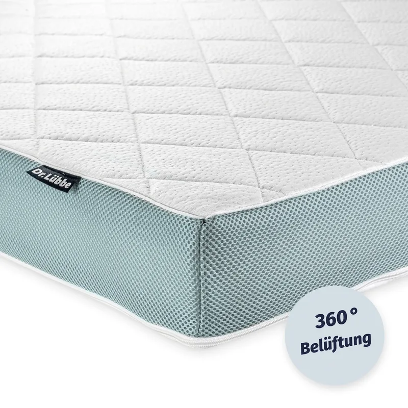 Matratze Dr. Lübbe Junior 90x200 cm van Julius Zöllner in Wit, 200 × 90 × 14 mm – productfoto 2 van 3