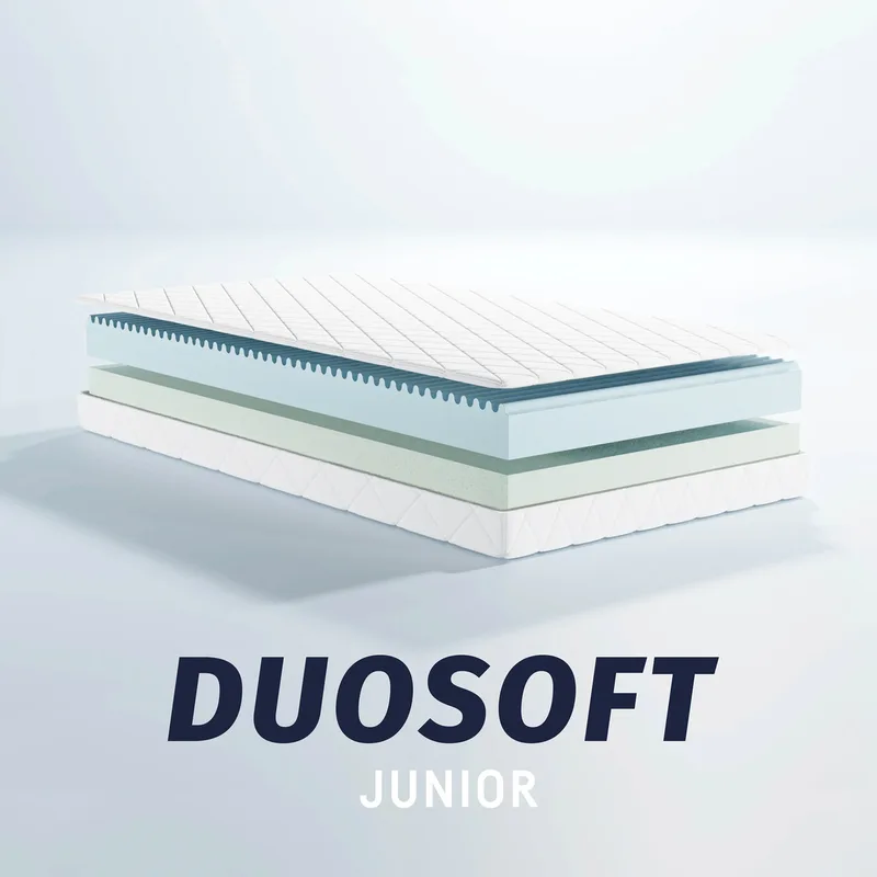 Matratze Duosoft Junior 90x200 cm van Julius Zöllner in Wit – productfoto 1 van 2
