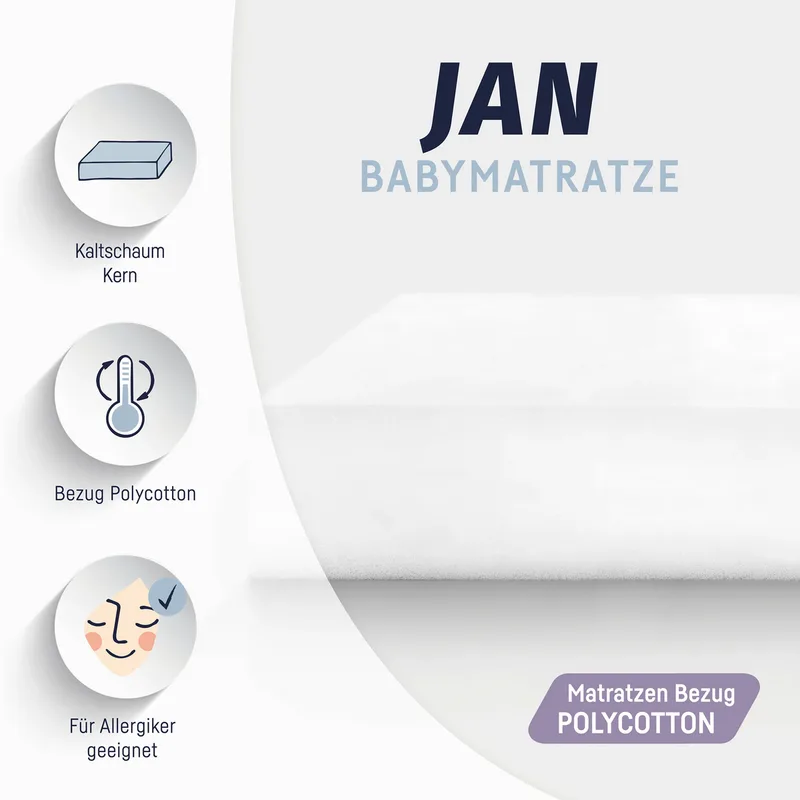 Matratze Jan 50x100 cm by Julius Zöllner in White – product photo 2 of 2