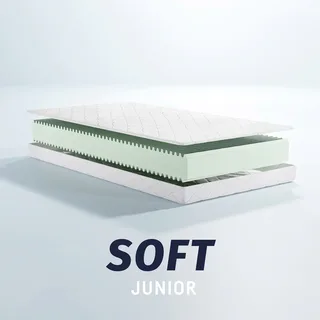 Matratze Soft Junior 90x200 cm van Julius Zöllner in Wit – productfoto 1 van 2