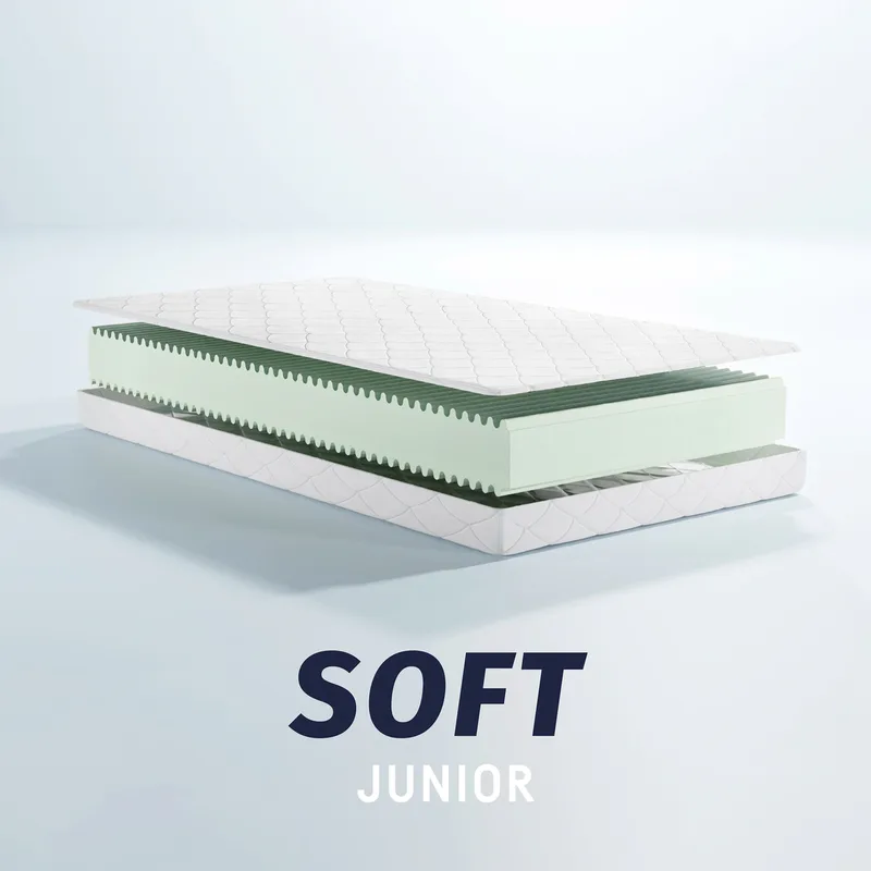 Matratze Soft Junior 90x200 cm van Julius Zöllner in Wit – productfoto 1 van 2