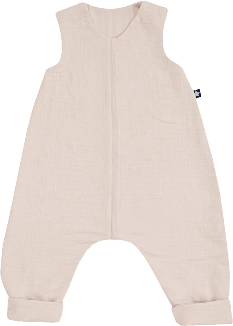 Muslin Jumper Slaapoverall - Sand - Maat 92 de Julius Zöllner en Beige – photo produit