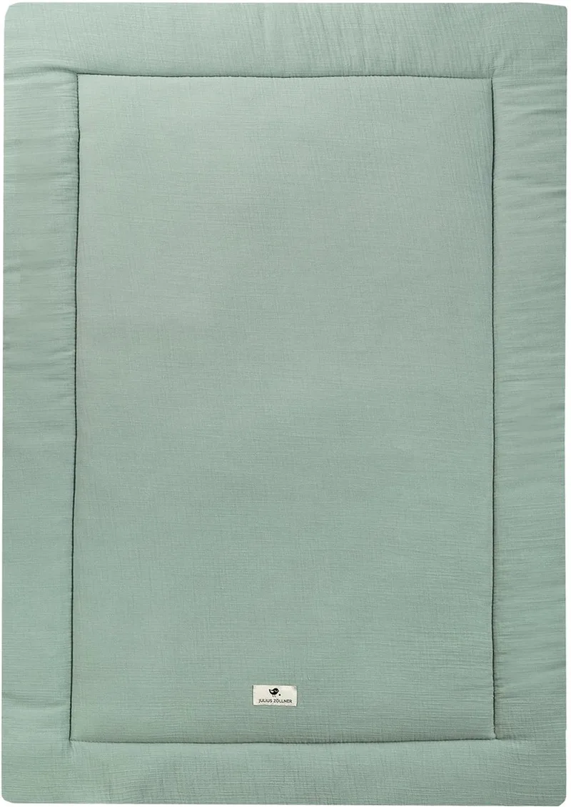 Krabbeldecke Terra Musselin 95x135 cm von Julius Zöllner in Grün – Produktfoto